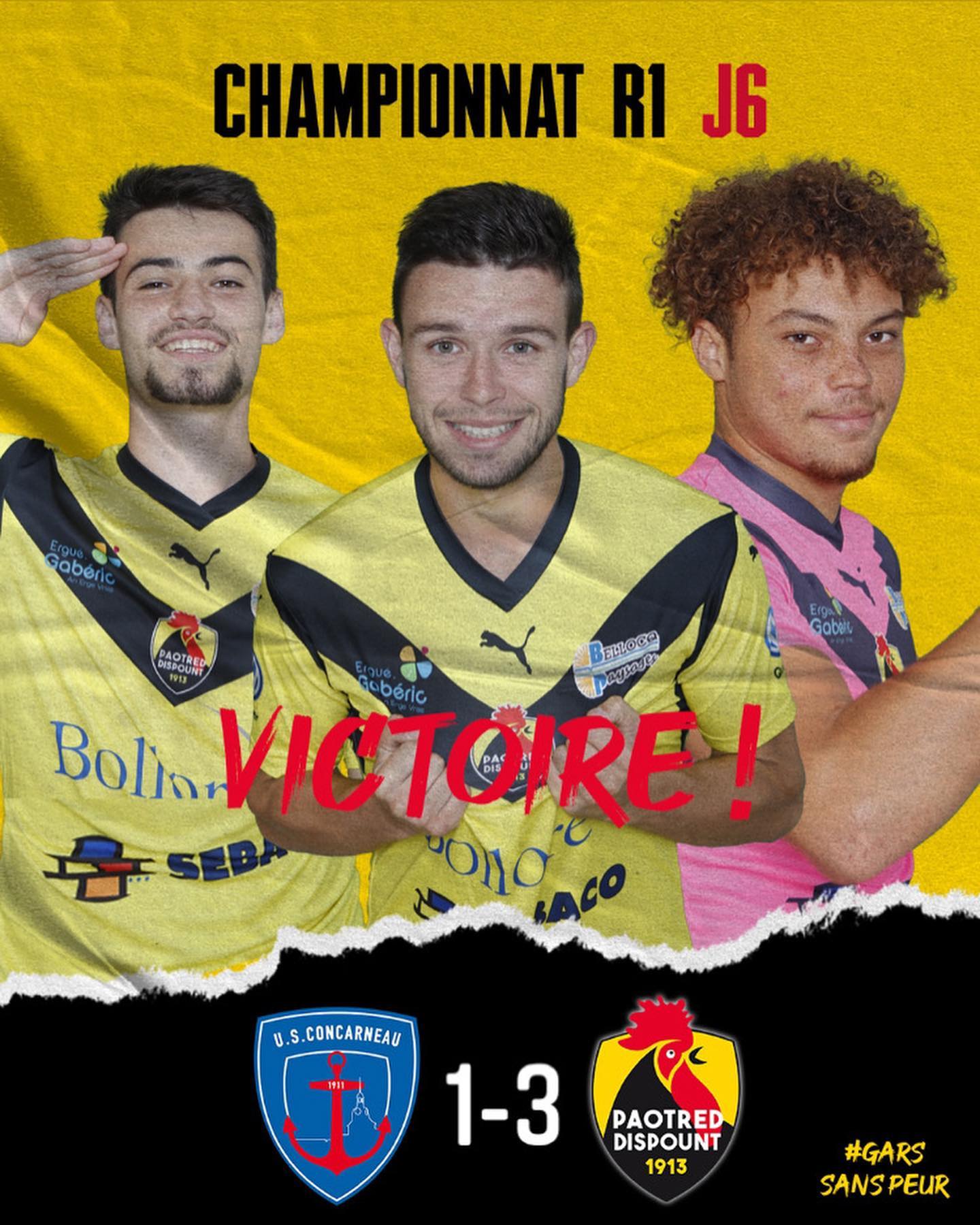 Victoire de nos 3 équipes séniors !