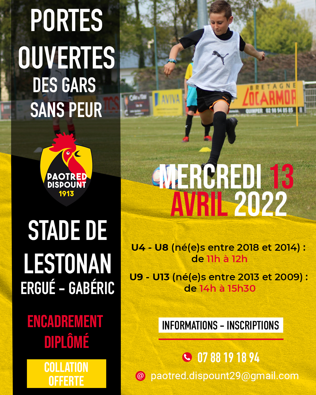 Journées Portes Ouvertes ! Mercredi 13 avril 2022