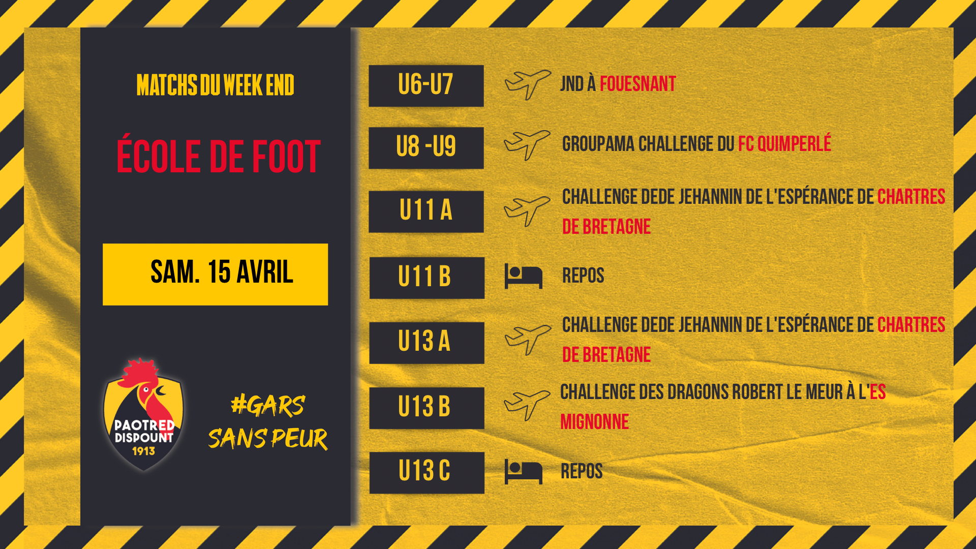 Programme de nos jeunes